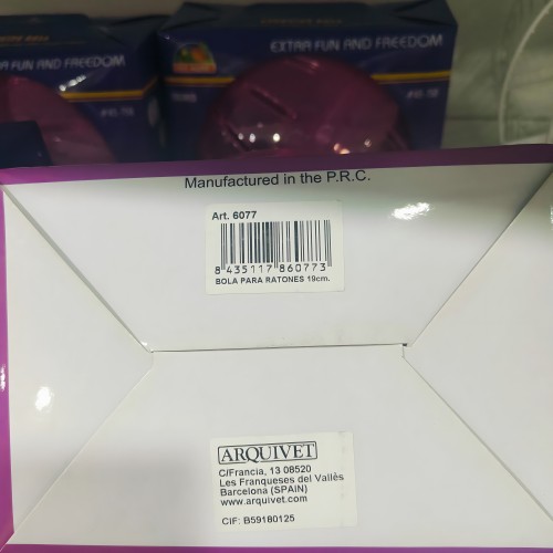 Colorful Plastic Ball for Rodents