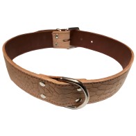 Natural Leather Dog Collar 35x650