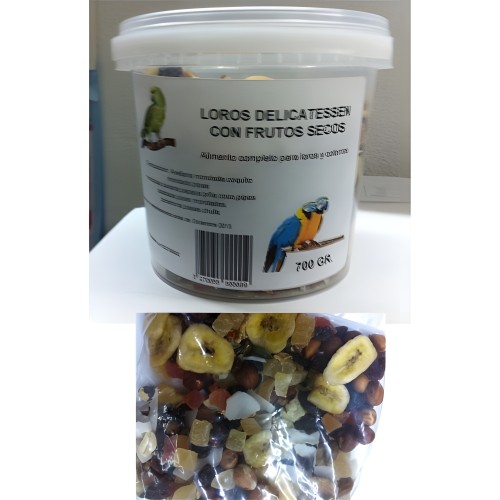 Loros Delicatesse Frutas 700 Gr. Prodac