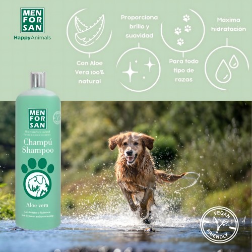 Menforsan Aloe Vera Shampoo - Revitalize Your Dog's Coat