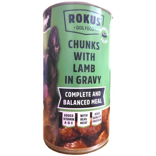 Rokus Lamb Wet Dog Food - 1240g