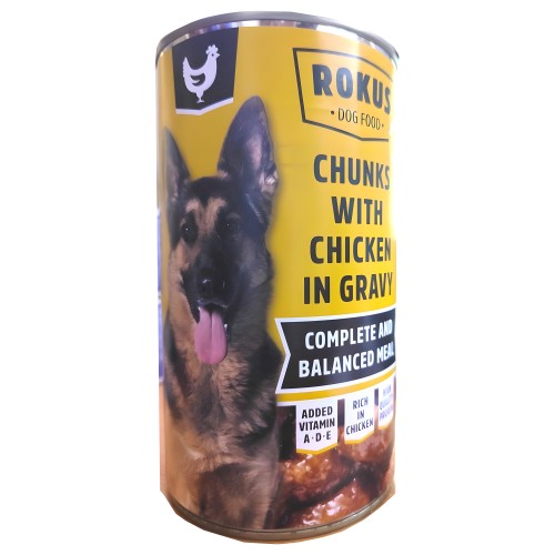 Rokus Chicken Can - Complete Wet Dog Food