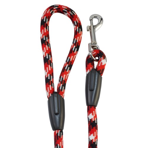 Black and Red Rope Leash 120x1.3cm