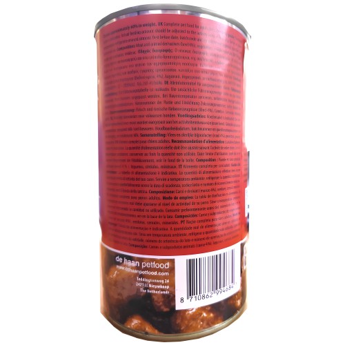 Lata de Comida para Perros Rokus Ternera 410g - Deliciosa y Nutritiva