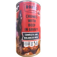 Lata de Comida para Perros Rokus Ternera 410g - Deliciosa y Nutritiva