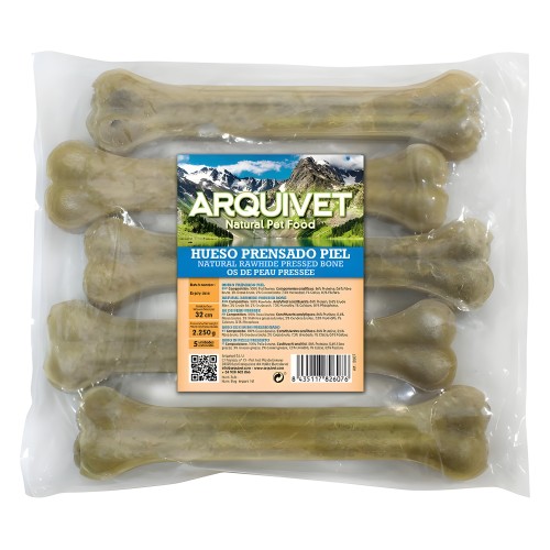 Pressed Skin Bone 32 cm. Bag of 5 pcs.