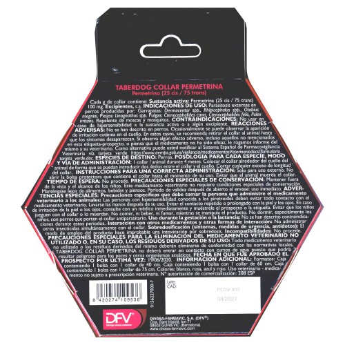 Taberdog Collar with Permethrin (60cm)