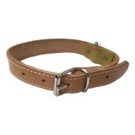 Natural Leather Collar 40x1.5cm