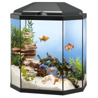 Acuario Aqua 30 Led. Negro.