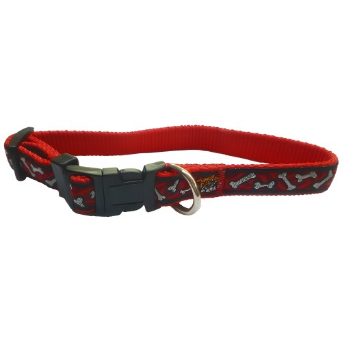 Red Nylon Collar - Durable and Stylish for Your Dog