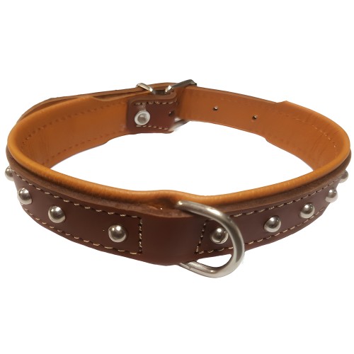 Collar Con Adorno 25x55mm Tost/Natural - Collar para Perros