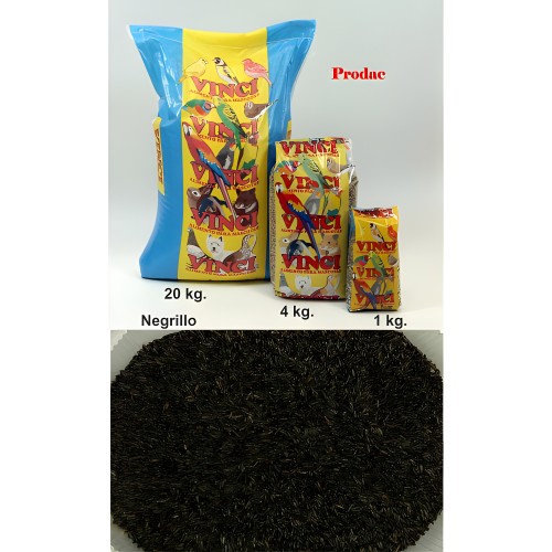 Semillas Negrillo Vinci 4 Kg - Comida Premium para Pájaros