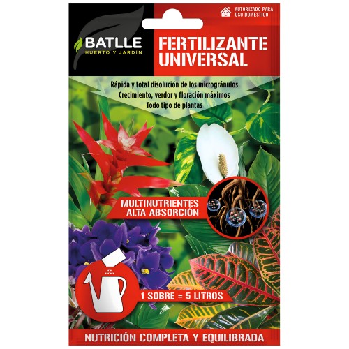 Fertilizante Universal Sobre Para 5 Lt.