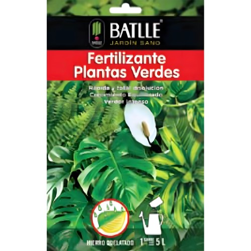 Fertilizante Plantas Verdes Sobre 5 Lts. de Batlle