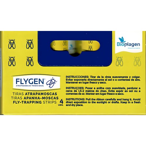 Tiras Atrapamoscas FLY-GEN - 4 Uds