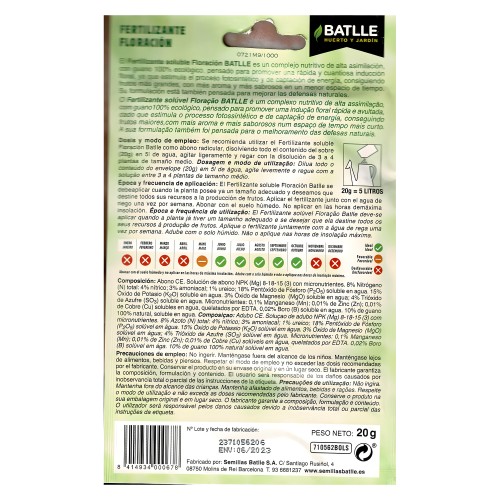 Batlle Ecoyerba Flowering Fertilizer