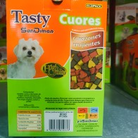 San Dimas Tasty Hearts Snacks for Small Dogs - 60 Gr Box of 40