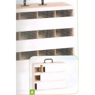 Transportin de Madera para Aves 43x17x23cm