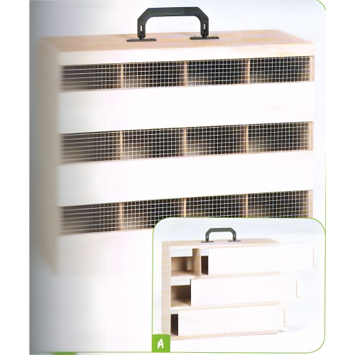 Transportin de Madera 12H 43x17x34cm - Seguro para Mascotas