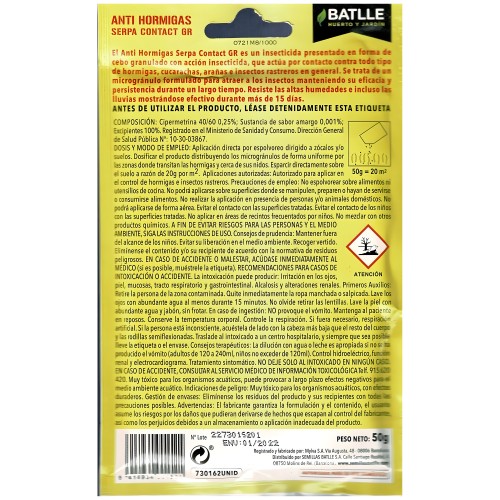Batlle Ant Bait 50g - Control Efectivo de Plagas