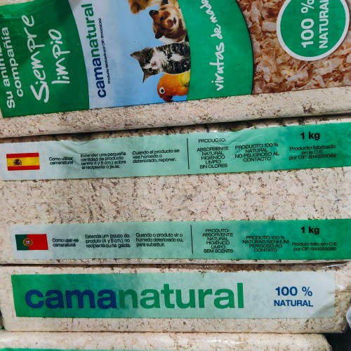 Viruta Prensada Cama Natural 1kg