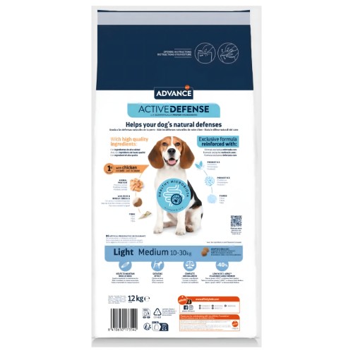 Advance Medium Light 3 Kg - Weight Control Dog Food