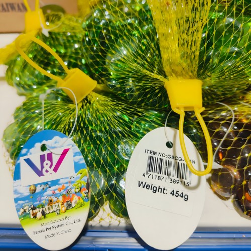 Gemas Decorativas Verdes para Acuarios - 450g