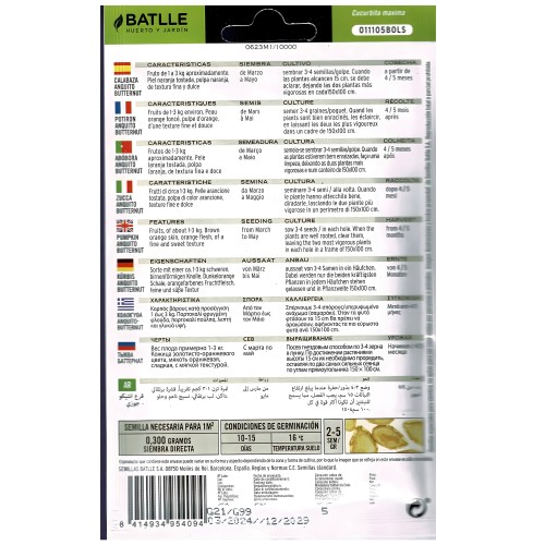 Batlle Butternut Pumpkin Seeds