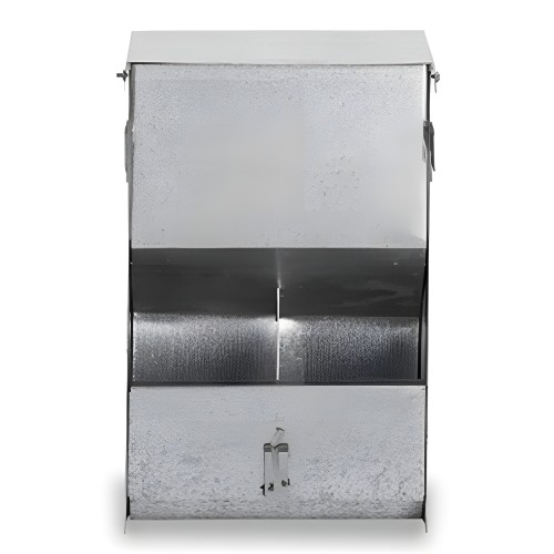 Gaun Rabbit Feeder 2H Rectangular with Lid - Easy Feeding