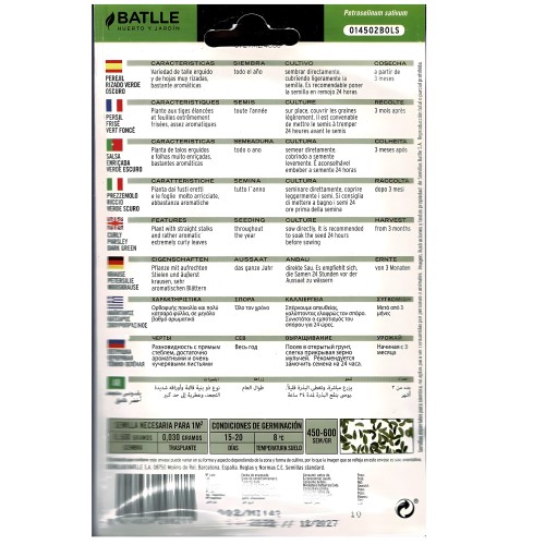 Perejil Rizado Verde Oscuro