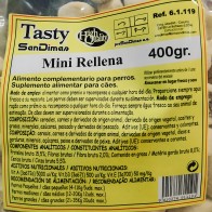 Galletas Tasty Mini Rellenas 400 Gr - Para Perros Felices