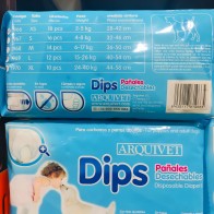 Arquidips M Size Diapers for Dogs - 14 Pieces