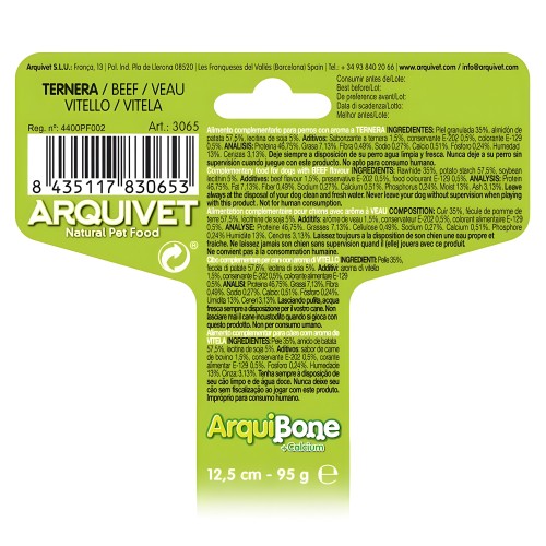 Arquibone Buey Snack para Perros 12.5cm