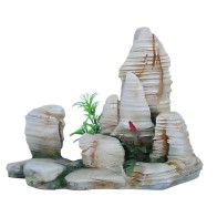 Decorative Rock with Plant 23x12x17cm