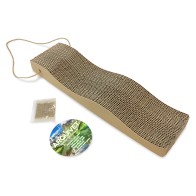 Wave-Shaped Cardboard Scratcher - Perfect for Cats
