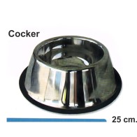 Comedero de Acero Inoxidable para Cocker