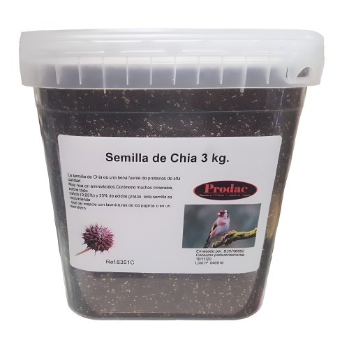 Chia (Salvia Hispanica) Tub 550g