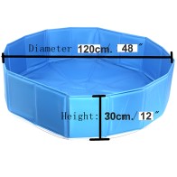 Piscina Plegable para Perros 80x20cm - Diversión Perfecta para el Verano
