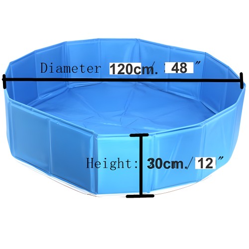 Piscina Para Perros Nayeco 120x30cm - Accesorio Divertido de Verano para Mascotas