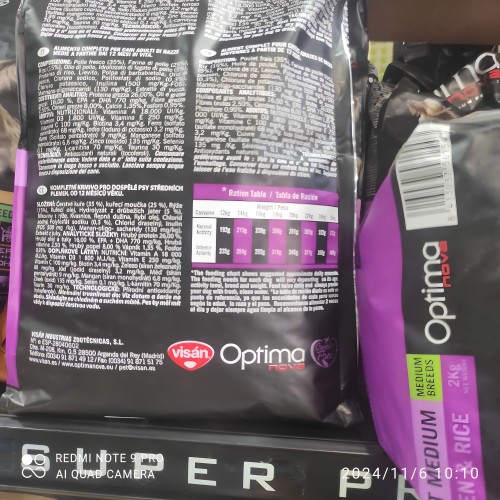 Optima Nova Adult Medium Pollo/arroz 12 Kg