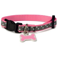 Collar Gato Reflectante Rosa 1x15/22cm.