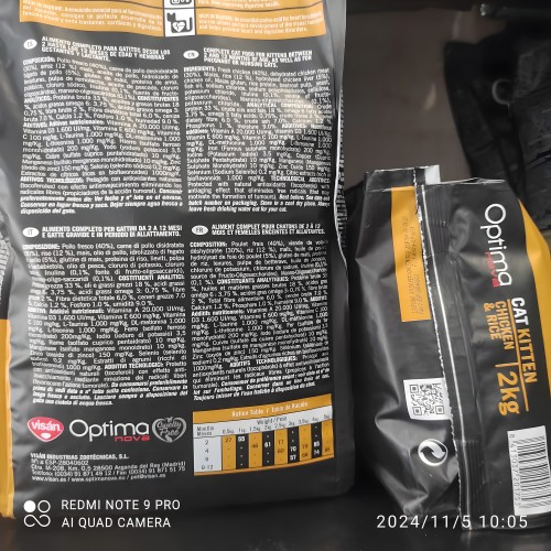 Optima Nova Cat Kitten 400 Gr.