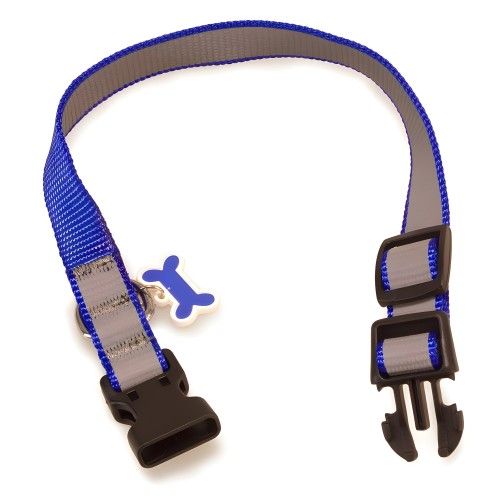Arquivet Reflective Dog Collar Blue 1.6x25/35cm