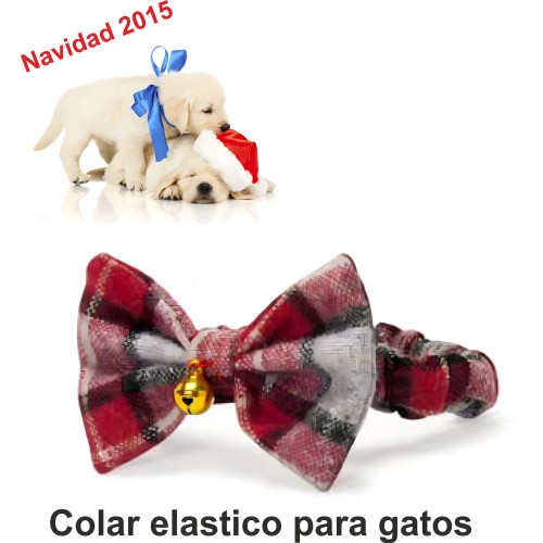 Collar Elástico Navidad para Mascotas de Camon - Diseño Paloma Festiva