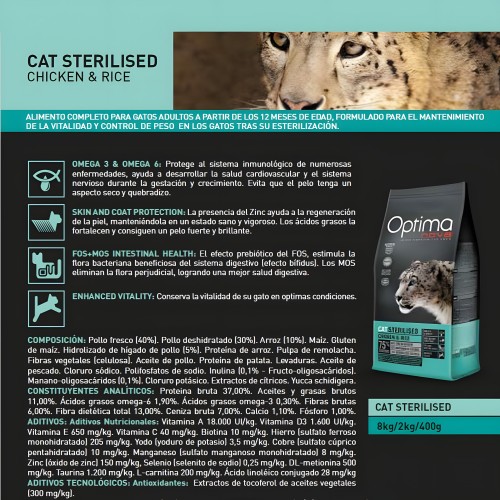 Optima Nova Cat Sterilised 2kg