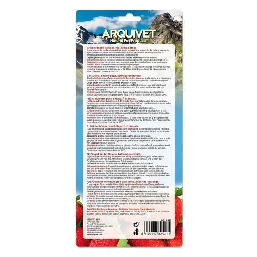Arquivet Strawberry Flavored Dental Set for Dogs