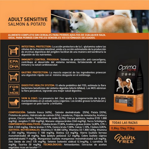 Optima Nova Adult Sensitive Pienso Para Perros