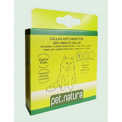 Collar Repelente Natural para Gatos Pet Natura