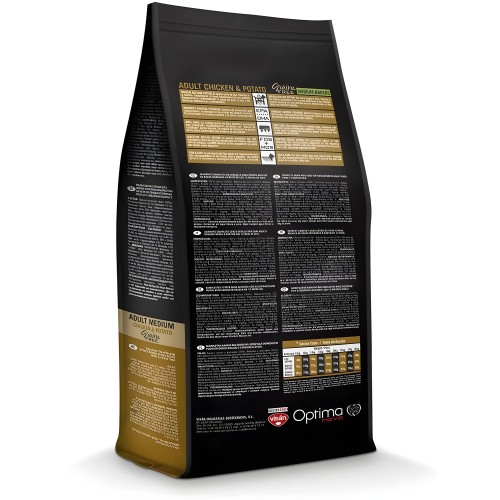 Optima Nova Adult Medium Chicken Potato 2 Kg - Comida Premium para Perros