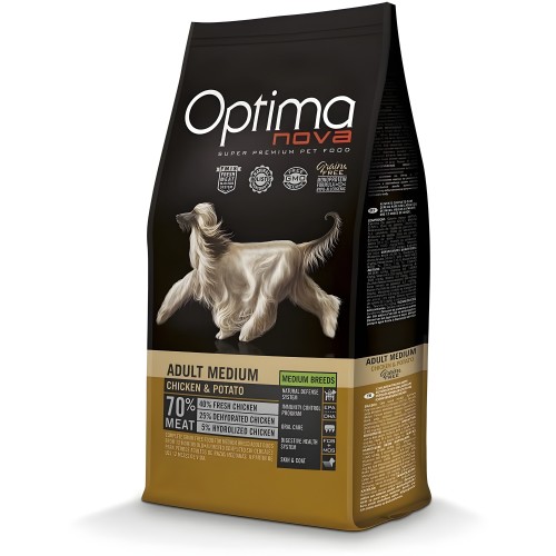 Optima Nova Adult Medium Chicken Potato - Premium Dog Food